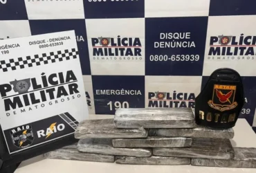 Polícia Militar prende faccionado com maconha em Cáceres