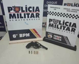 Porte ilegal de arma de fogo em Cáceres leva à prisão
