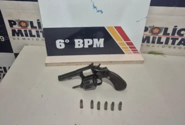 Homem é preso por porte ilegal de arma de fogo em Cáceres