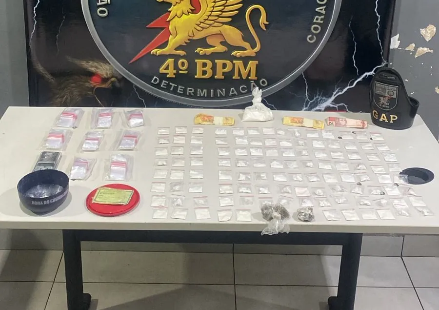 Tráfico de drogas: PM apreende 214 porções em VG