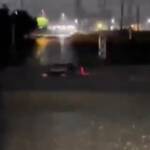 Policiais e populares resgatam família de caminhonete submersa em Matupá