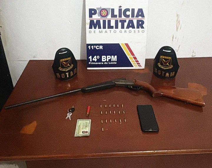 Porte ilegal de arma leva à prisão em Primavera