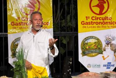 Sabores que contam a história de Lucas: aula show do Circuito Gastronômico projeta o município para o Brasil no Show Safra Mato Grosso