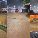 Temporal transforma ruas de Chapada dos Guimarães em “rios” e acende alerta para o Carnaval