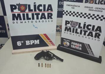 Suspeito é detido e menor apreendido com arma roubada durante operação em Mato Grosso