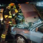 Incêndio em veículo mobiliza Corpo de Bombeiros no Parque das Emas