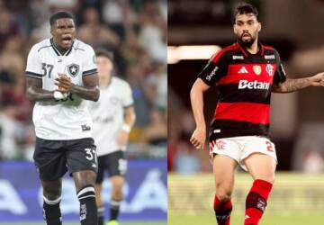 Botafogo x Flamengo ao vivo: onde assistir, horário e escalações do clássico pelas quartas do Carioca 2026. Imagem: Vitor Silva/BFR e Adriano Fontes/CRF