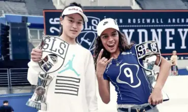 Rayssa conquista primeira etapa do circuito mundial de skate em Sydney