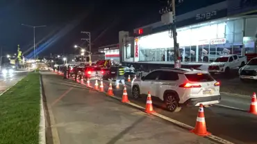 Dois motoristas flagrados alcoolizados e 34 veículos recolhidos em Barra do Garças