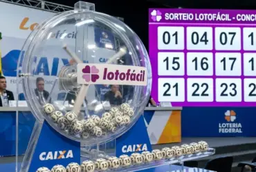 Lotofácil premia apostadores em todo o país no sorteio do concurso 3630