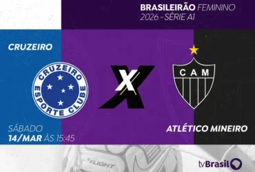 Cruzeiro enfrenta Atlético Mineiro com transmissão da TV Brasil neste sábado (14)