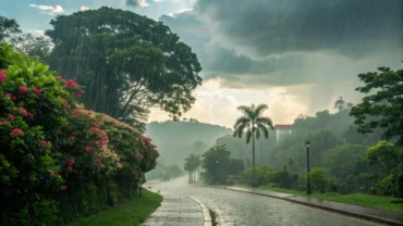 Sexta-feira nublada em Colniza em 13/03/2026 traz risco de chuva