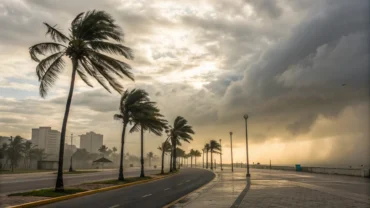 Juína tem domingo nublado e clima úmido em 15/03/2026