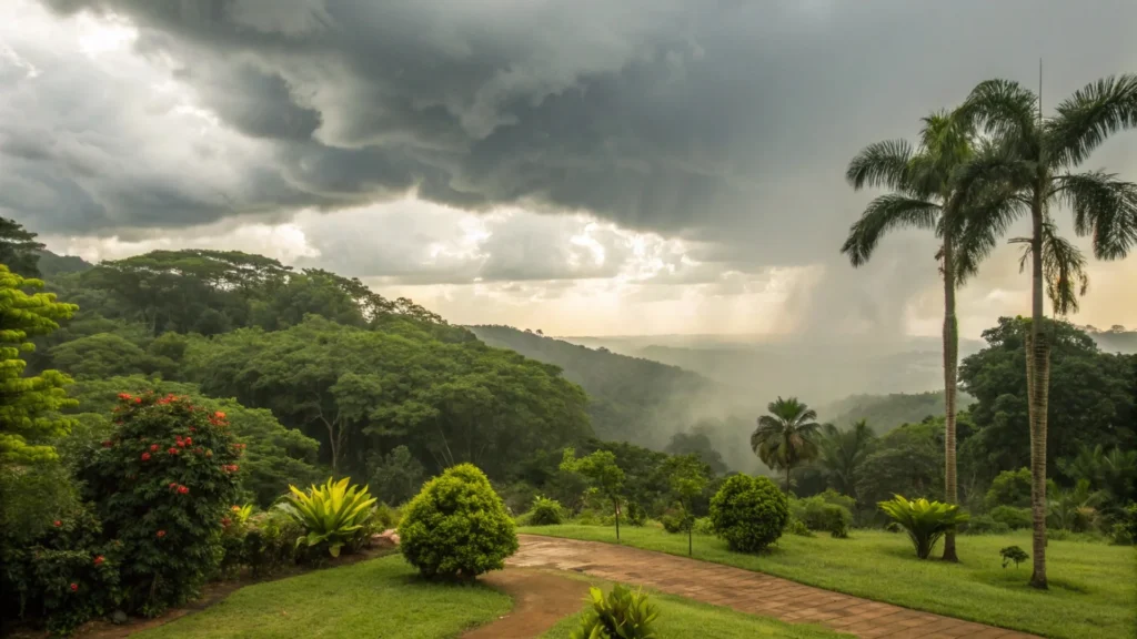 Poconé tem quarta-feira úmida e nublada em 25/03/2026