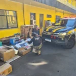 PRF apreende carga dos Correios avaliada em R$ 200 mil e prende motorista na BR-290