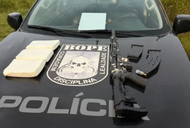 Cocaína: Bope apreende 3 kg e arma em Cáceres