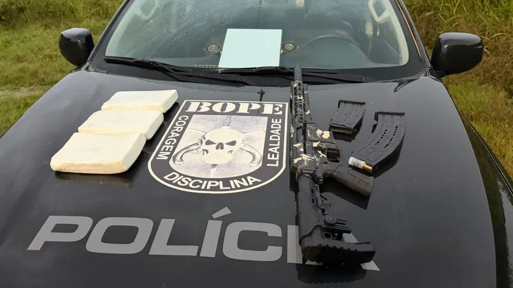 Cocaína: Bope apreende 3 kg e arma em Cáceres