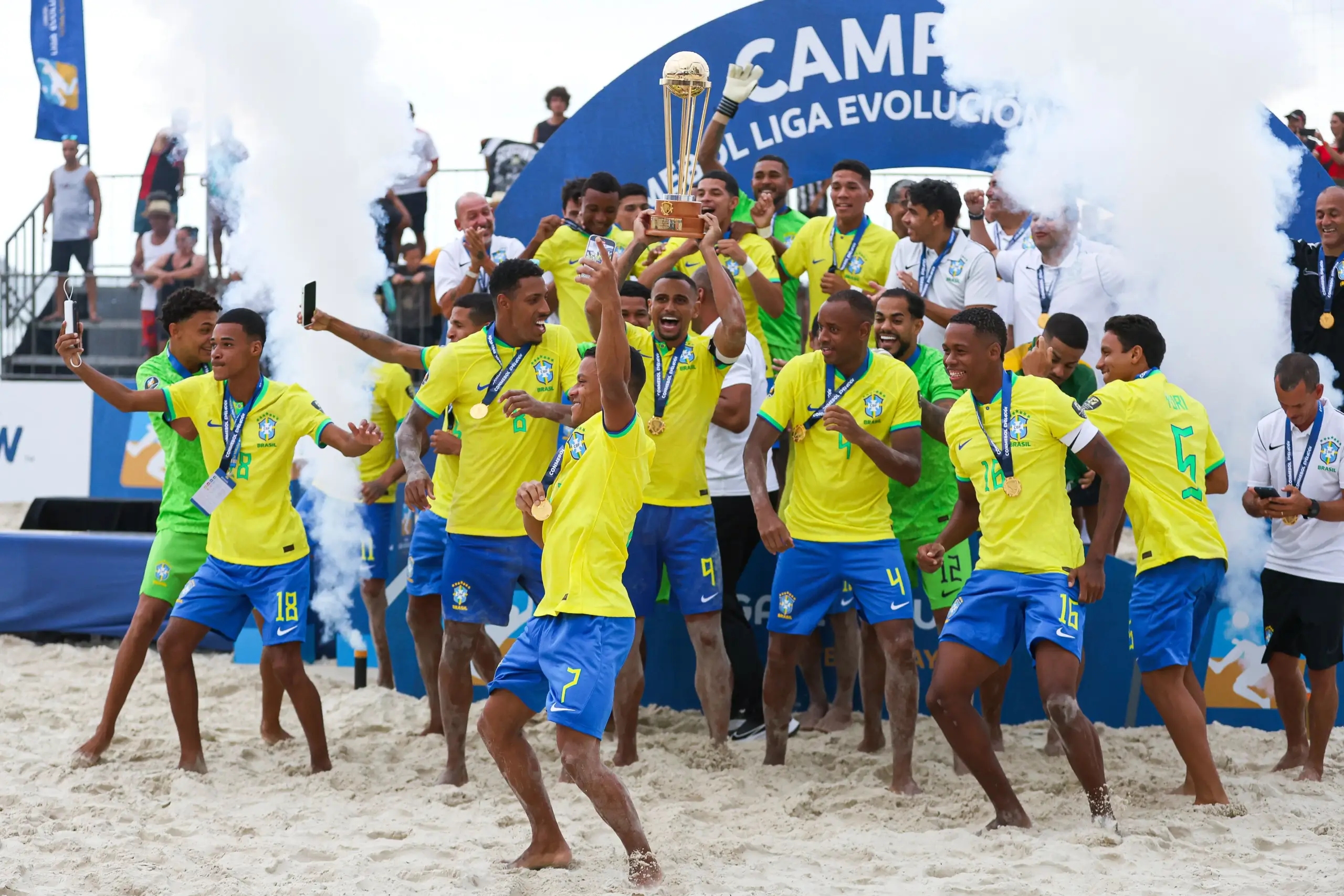 Brasil conquista pentacampeonato na Liga Evolução