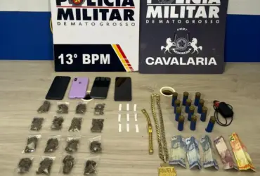 Cavalaria detém oito por tráfico de drogas em MT