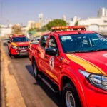 Pitbulls soltos são contidos pelos Bombeiros em MT