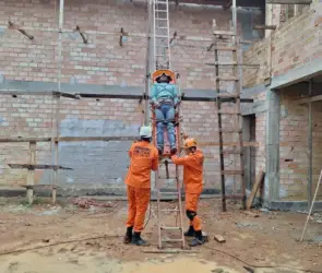 Resgate em altura mobiliza Bombeiros em MT