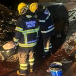 Bombeiros controlam incêndio em veículo em Confresa