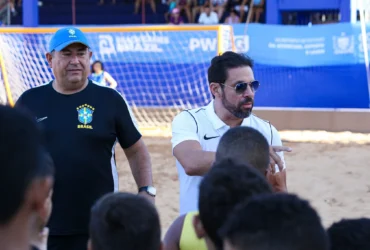 Beach Soccer aproxima seleção e jovens na Paraíba