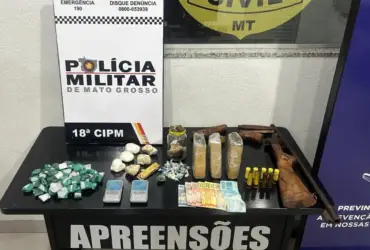 Tráfico de drogas: dupla presa em Nova Maringá
