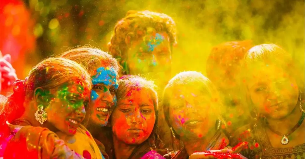 Festival das cores na Índia