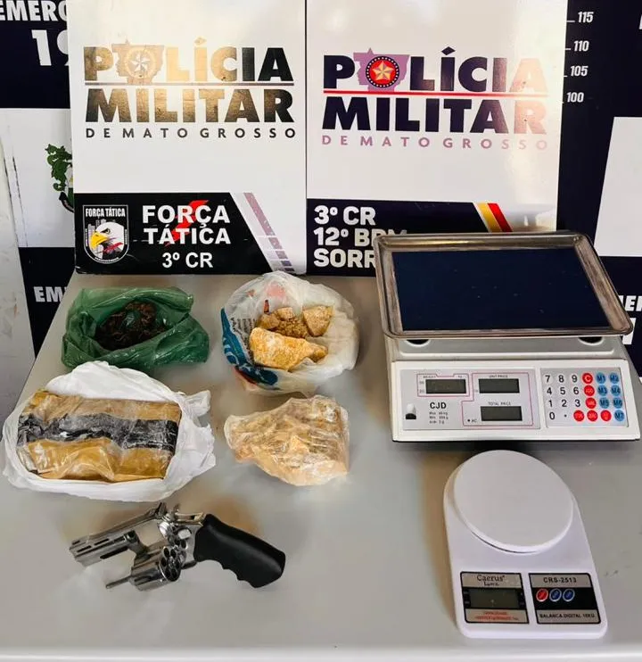 Tráfico de drogas: suspeito é preso em Sorriso