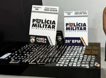 Força Tática prende faccionado com 174 porções de drogas em Nova Mutum