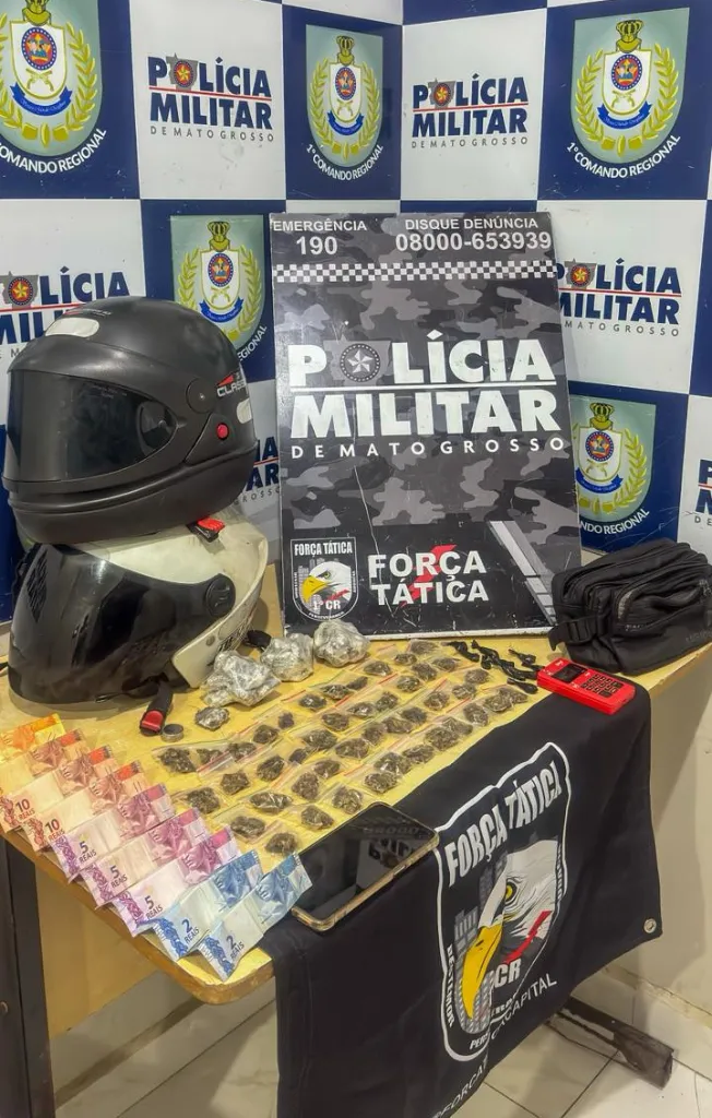 Tráfico de drogas: homem é preso com 84 porções em Cuiabá