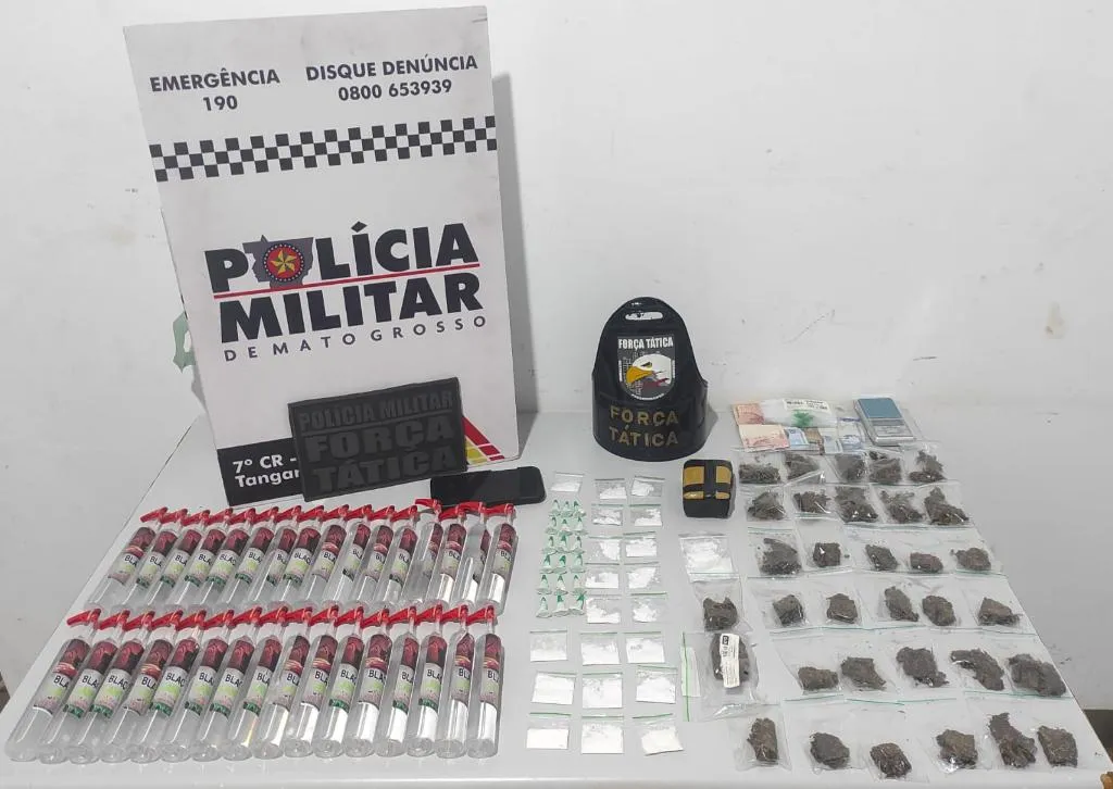 Homem é preso por tráfico de drogas em Tangará da Serra