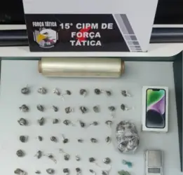 Força Tática prende suspeito por tráfico de drogas em Poconé