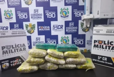 Tráfico de drogas: homem é preso com 7,5 kg em ônibus