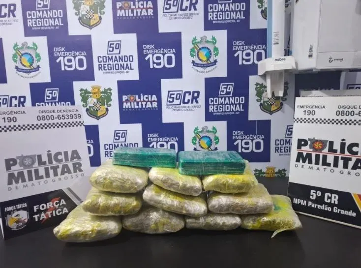 Tráfico de drogas: homem é preso com 7,5 kg em ônibus