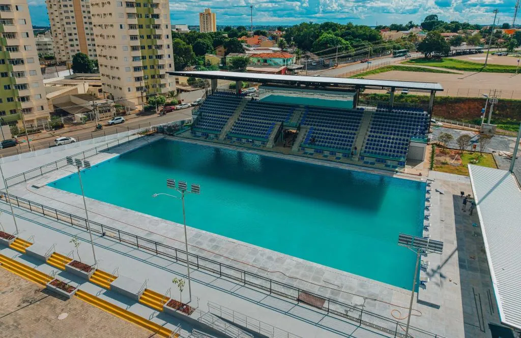 Governo de Mato Grosso reinaugura piscina olímpica no Arena Pantanal