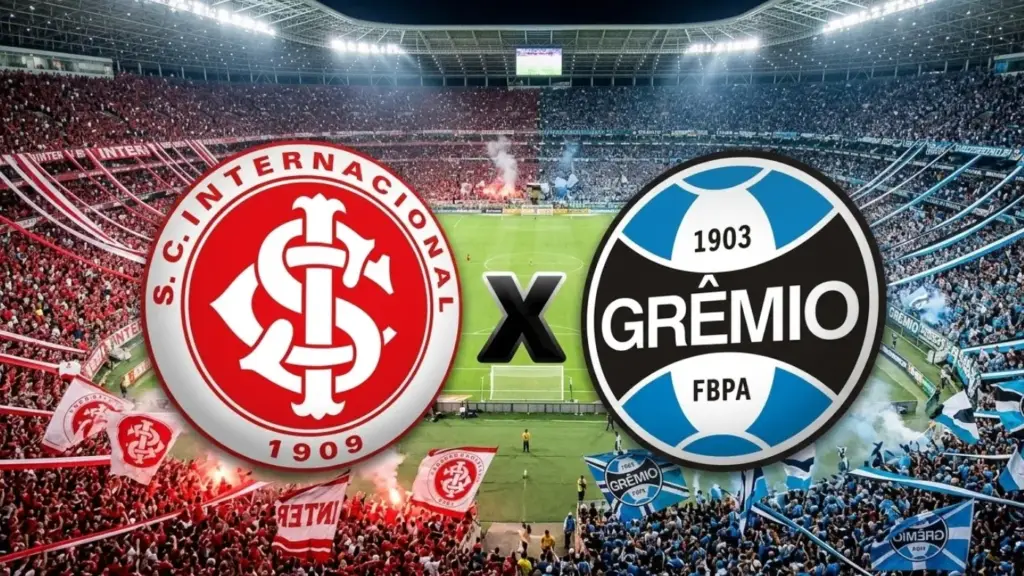escudos do Internacional x Grêmio