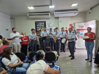 Foto do evento de aniversário do MT Hemocentro