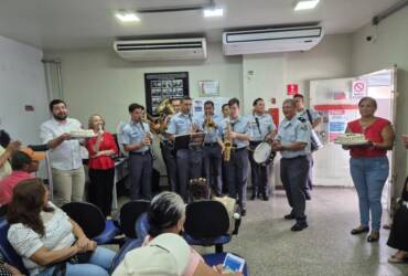 Foto do evento de aniversário do MT Hemocentro