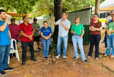 Foto de mutirão de serviços essenciais em distrito de Várzea Grande