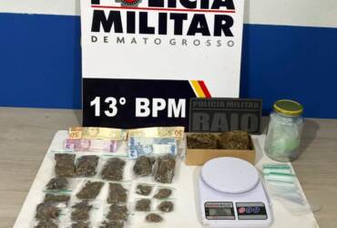 Polícia Militar apreende adolescente com drogas e dinheiro em Lucas do Rio Verde