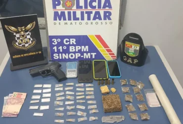 Tráfico de drogas: três são presos em Sinop