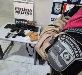 Patrulha Rural desarticula quadrilha e apreende armas em MT