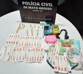 Polícia Civil apreende medicamentos emagrecedores irregulares em Cáceres