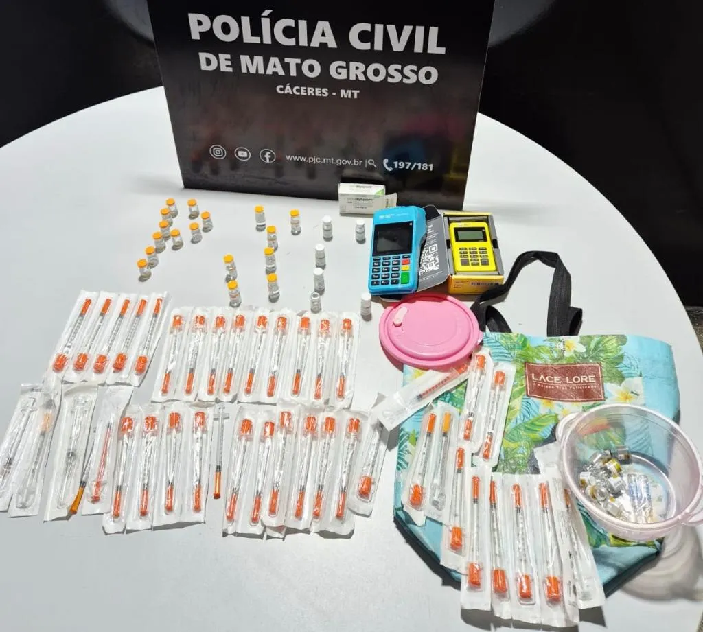 Polícia Civil apreende medicamentos emagrecedores irregulares em Cáceres