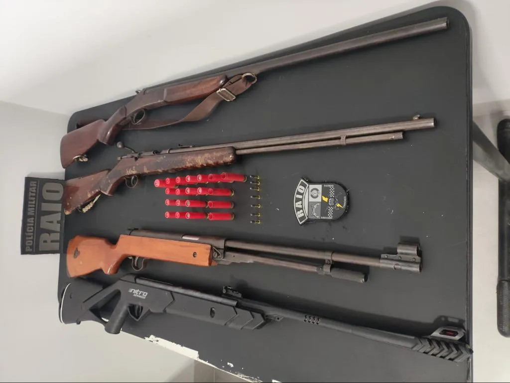 Polícia Militar apreende armas em Terra Nova do Norte