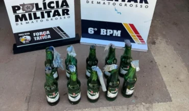 Polícia prende faccionado com coquetéis molotov em Cáceres