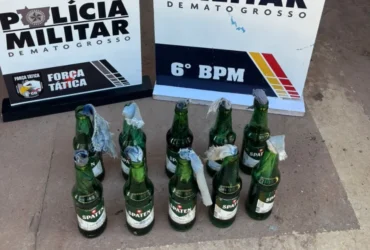 Polícia prende faccionado com coquetéis molotov em Cáceres