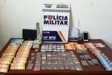 Polícia prende homem com 66 porções de drogas em Primavera do Leste